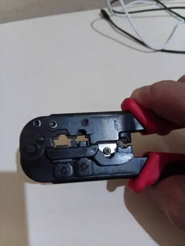 Alicate Crimpador Cabo De Rede RJ45 + Telefone RJ11