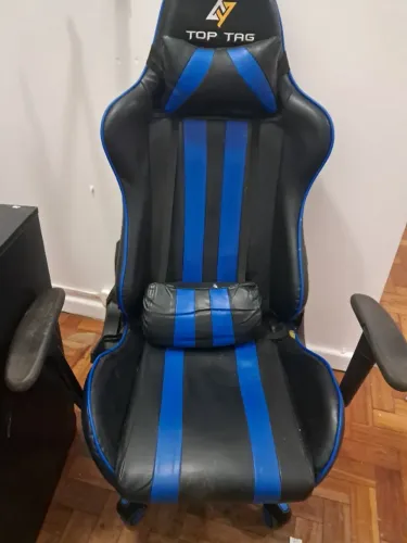 cadeira gamer top tag, retirada em copacabana, semi nova, excelente, couro