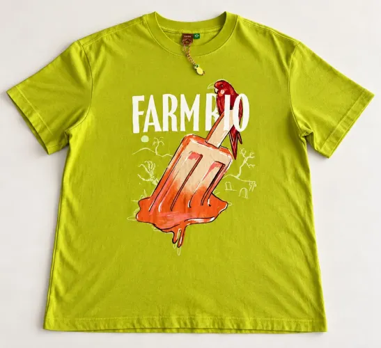 Camiseta FARM Rio Original Estampada Tam. P - Excelente Estado