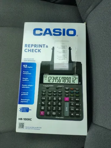 Calculadora Casio HR-100RC com Impressão - 12 Dígitos - Nova na caixa
