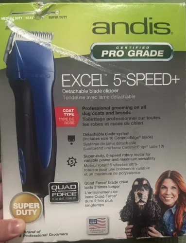 Máquina De Tosa Profissional Andis Excel 5 Speeds Bivolt - Estado De Nova