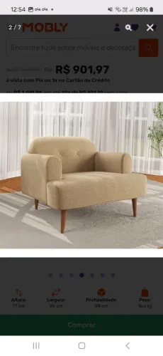 Poltrona kiev corino bege