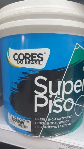 Tinta piso marca Cores do Brasil de R$225 por R$ 195,00 15 litros