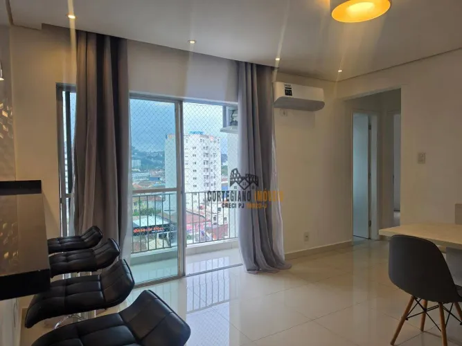 Apartamento com 2 dormitórios para alugar, 85 m² por R$ 4.000,02/mês - Campo Grande - Sant