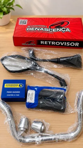 KIT Z400 COMPLETO GUIDÃO RETROVISORES E MANOPLAS - TITAN FAN START E XRE 300