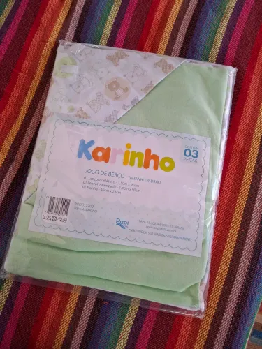 Jogo lençol berço Novo