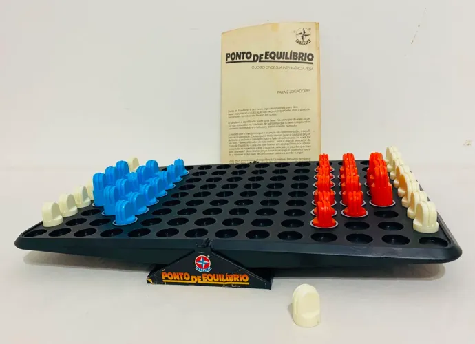 Jogo De Tabuleiro Ponto De Equilíbrio Estrela Vintage Colecionador