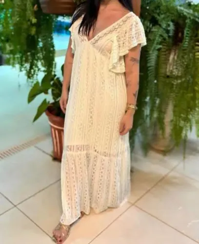 Vestido longo Zara