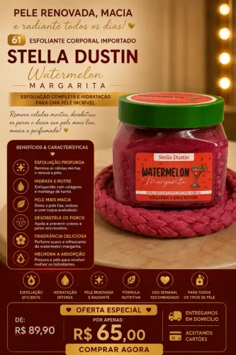 Esfoliante corporal importado Stella Dustin Watermelon 