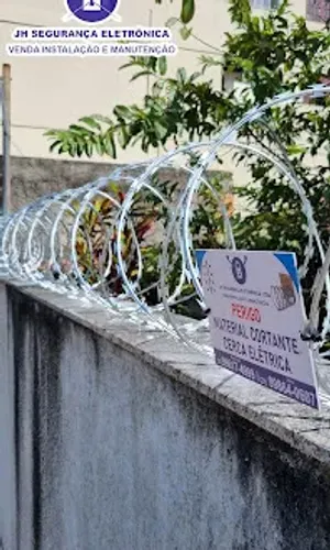 Segurança perimetral cerca cortante