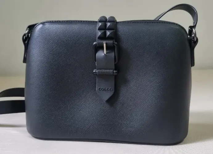 Bolsa Colcci Preta Com Tachas Original