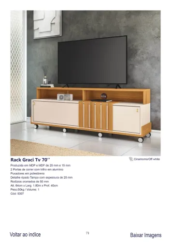 Rack Graci c/ Rodinhas Oferta 