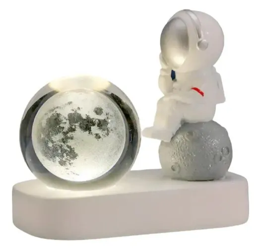 Decoração De Luminária De Mesa Led Galaxy Astronaut