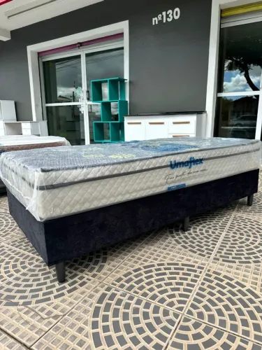 Colchão mola ensacada + box solteiro 