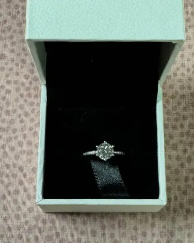Anel Solitário Real Pandora Pedra Zirconia Prata 925 Esterlina T.50