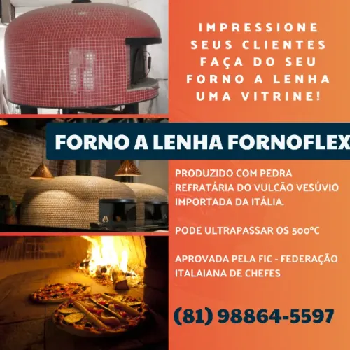 VENDO Forno a Lenha FORNOFLEX para Restaurante e Pizzaria