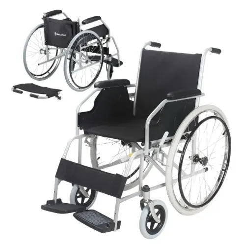 Cadeira De Rodas D100 Dellamed Assento Almofadado 100kg