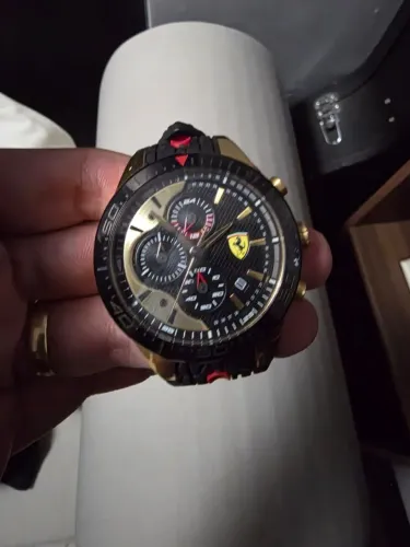 Relógio Scuderia Ferrari Red Rev Evo cronógrafo - com caixa