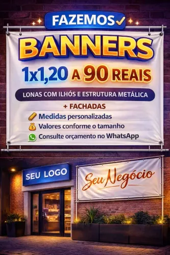Banners e lonas personalizadas