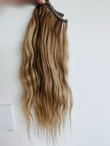 Aplique loiro cabelo humano sedoso e lindo!