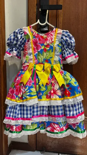 VESTIDO INFANTIL JUNINO 5/6