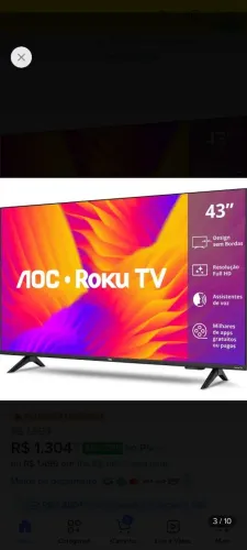 Smart TV AOC 43? Roku TV (lacrada)