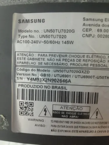 placa fonte tv Samsung UN50TU7020G