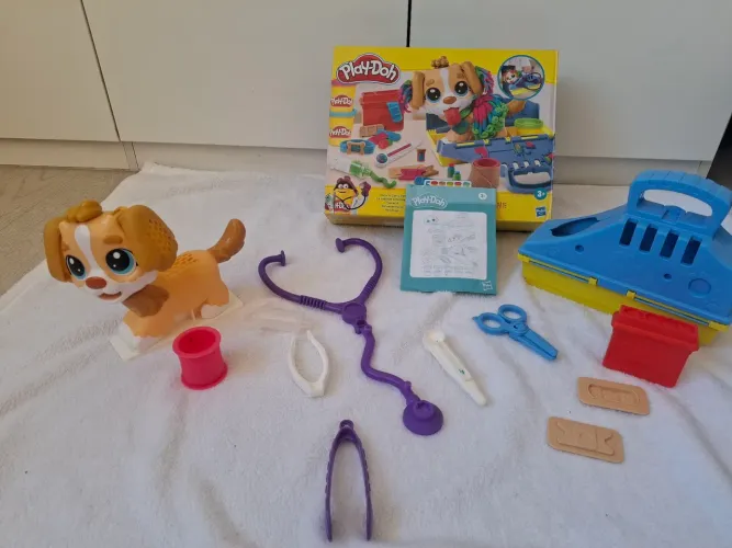 Kit Play-Doh massinha pet shop / veterinário