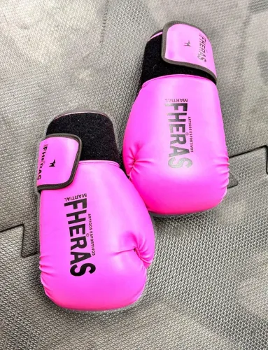 Luva de box nova rosa