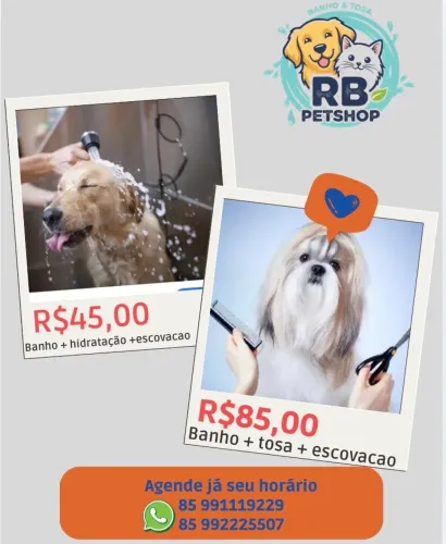 Banho e tosa pet a domicílio