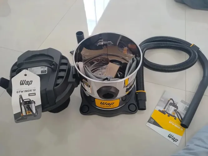 Aspirador da Wap barril inox 12 litros profissional promoção entrego novo lacrado