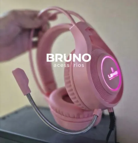 Headset gamer com microfone jogos e reuniões