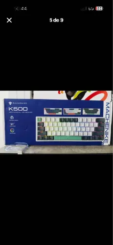 Teclado mecânico K500 switch blue