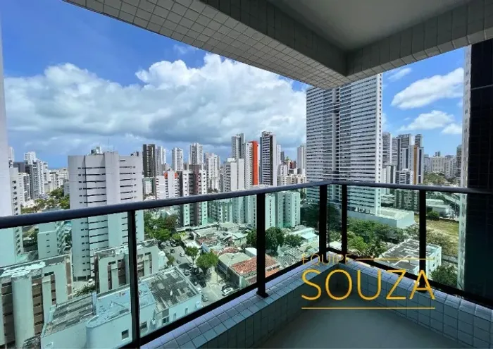 ALUGUEL TERRAZZA BOA VIAGEM - PRÓX. SANTA MARIA | 91m Andar Alto | TODAS AS TAXAS INCLUSAS