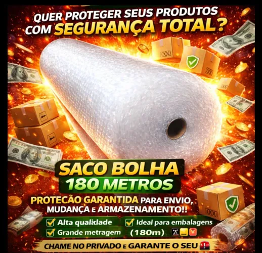 Saco bolha em promoção