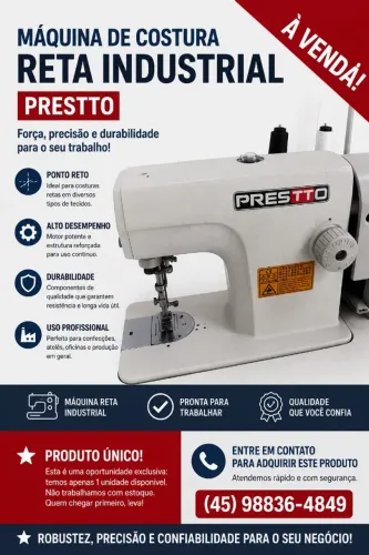 Máquina de costura Reta Industrial