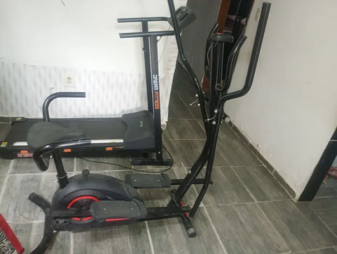Double Training, simulador de caminhão e Bike.