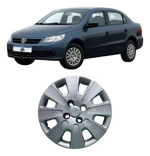 Calota Grid Aro 14\''\'' Volkswagen Voyage 2009/2010 - Cinza