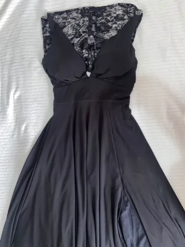 VESTIDO LONGO PESADO PRETO