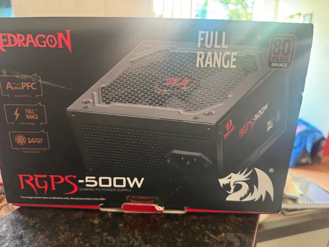 Fonte redragon 500w reais