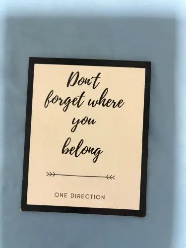 Placa MDF One Direction