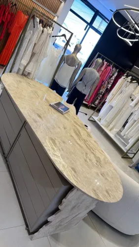 Conjunto Adesso com Pedra Bege Bahia - Design Exclusivo