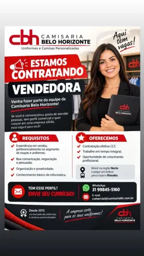 Vaga de vendedor (a)