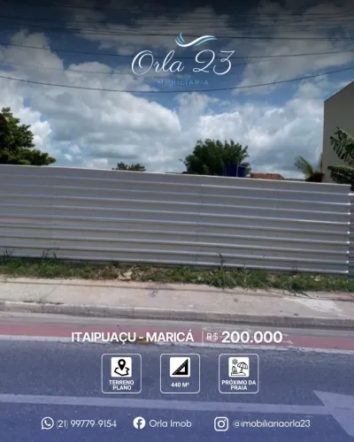ITAIPUAÇU, ORLA 23 IMOBILIÁRIA VENDE! ÓTIMA LOCALIZAÇÃO 