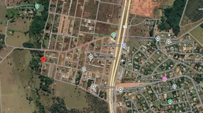 Terreno de Chácara com 3.941,12 m² em Hidrolândia