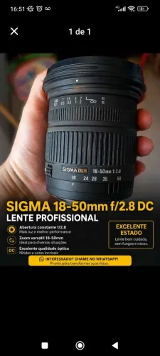 Lente Objetiva Profissional