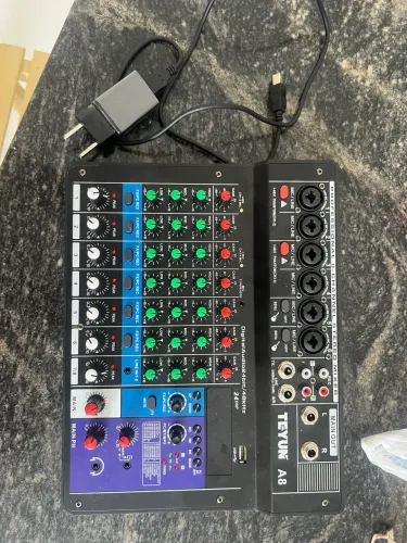 Mesa de som teyun A8 8 canais Bluetooth 