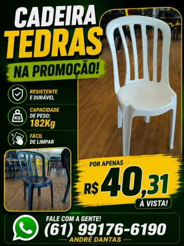 Cadeira de Plástico na promoção