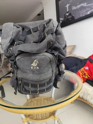 Mochila Camping 70 Litros Kvn De Lona Reforçada