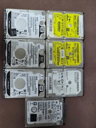 Kit 7 HD´s Notebok 2.5" com Defeito ou saude inferior a 80%